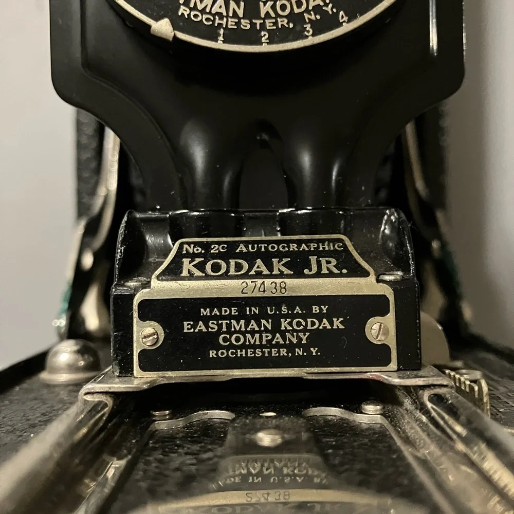 Kodak Junior No. 2c Autographic Black Classic Folding Film Camera